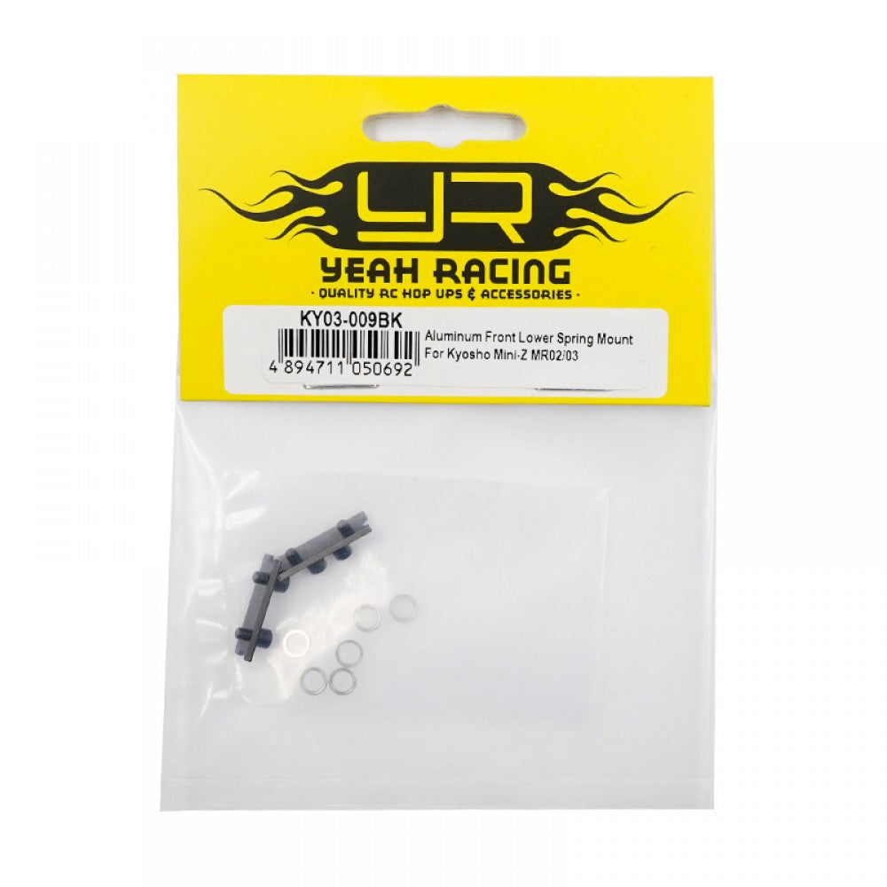 Yeah Racing Aluminum Front Lower Spring Mount MR02/03 KY03-009BK