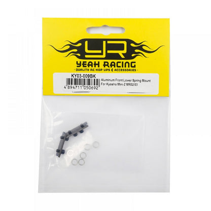 Yeah Racing Aluminum Front Lower Spring Mount MR02/03 KY03-009BK