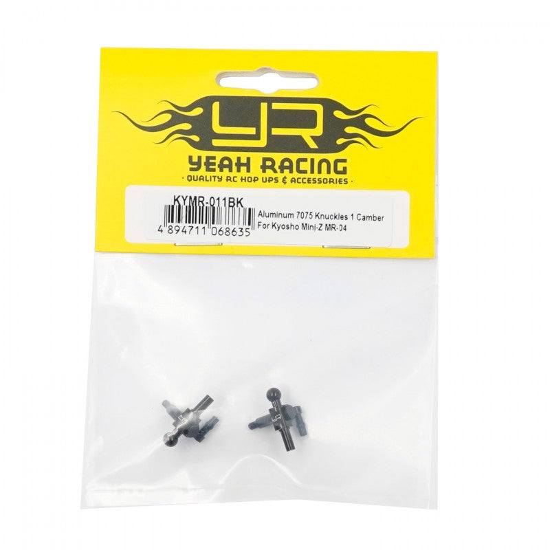 Yeah Racing Aluminum 7075 Knuckles 1 Camber For Kyosho Mini-Z MR04   KYMR-011BK RWD