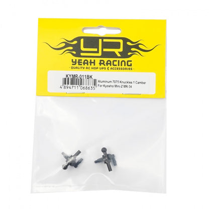 Yeah Racing Aluminum 7075 Knuckles 1 Camber For Kyosho Mini-Z MR04   KYMR-011BK RWD