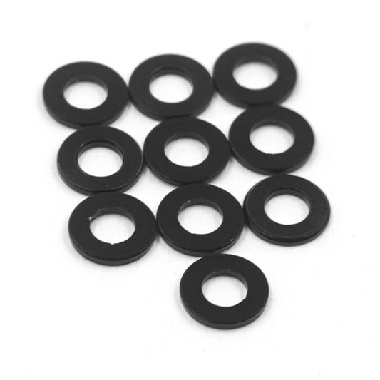 Yeah Racing Aluminium M2 X 4mm Flat Washer 0.5mm 10pcs YA-0754BK