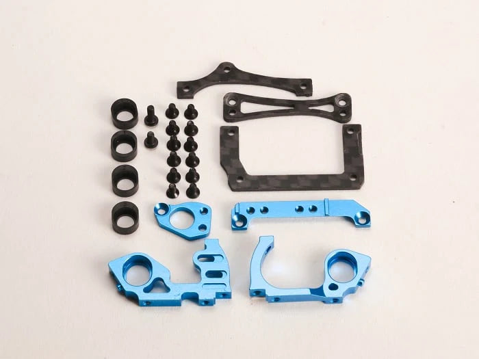 PN Racing Mini-Z V5 LCG 98mm Motor Mount (Black - Orange - Blue) [PN Racing] MR3300 MR3300B MR3300K  RWD