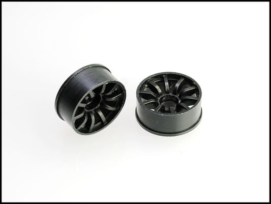 PN Racing Mini-Z 2WD Machine Cut 10 Spoke Front Wheel F0 Black 210BF0