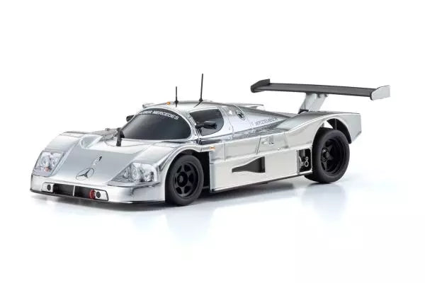 Kyosho Mini-Z Sauber-Mercedes Gruppe-C Rennsportwagen C 9 Chrome Silver w/Gyro RWD MR04 Readyset 32362CRG
