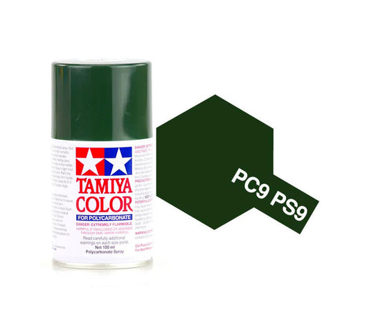 Tamiya PS-9 Green Polycarbonate Spray Paint 100mL