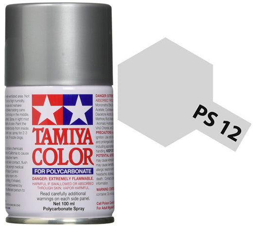 Tamiya PS-12 Silver Polycarbonate Spray Paint