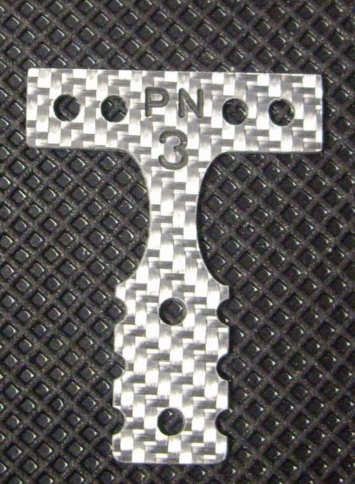 MM Silver Carbon T-Plate #3 MR3001S