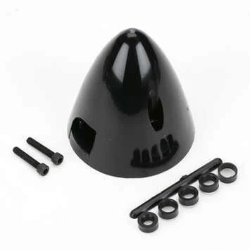 DUBRO 285 2-1/2in SPINNER, BLACK (1 PC PER PACK)