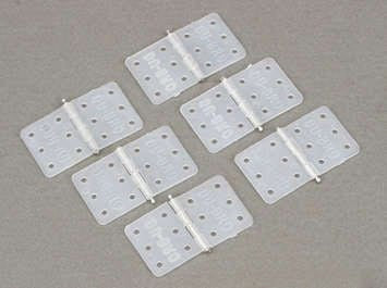 DU-BRO 118 Nylon Hinges 6pkg – Strong, Easy-Install Standard & Mini Hinges